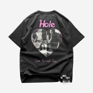 Hole Back T-shirt Rock Music Shirt Celebrity Skin Live Through This